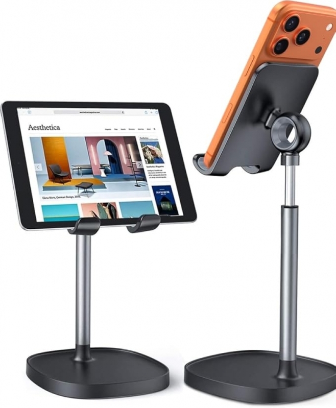 LISEN Adjustable Phone Stand – 44% Off, Ergonomic Desk Holder for iPhone, iPad & Switch