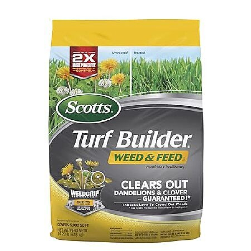 Scotts Turf Builder Weed & Feed 14.29‑lb – 5,000 sq ft Coverage for $22.49