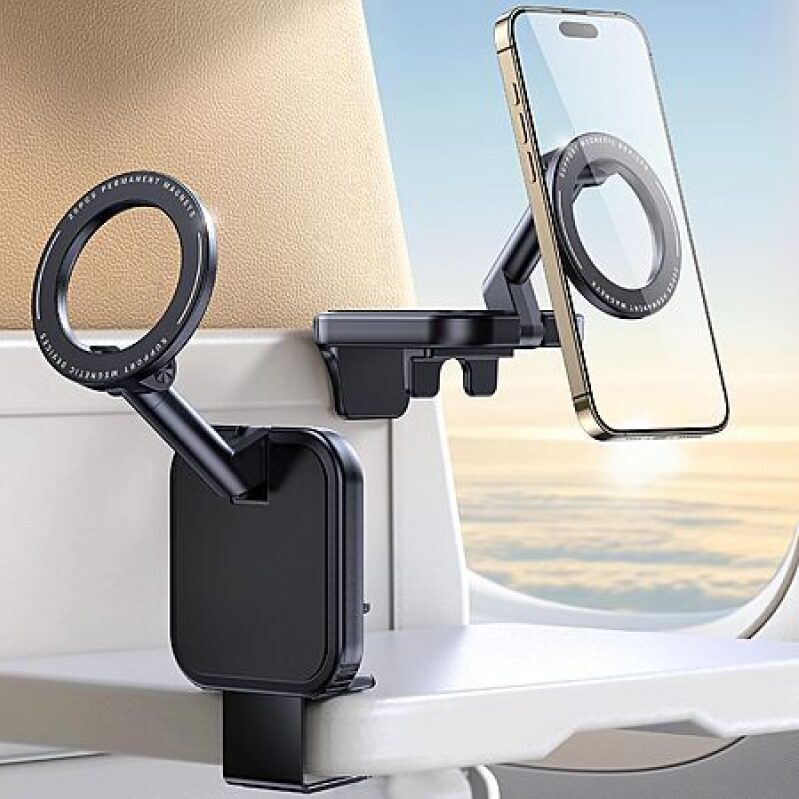 Hill Magnetic Plane & Travel Phone Holder – $7.20 Deal, 360° Adjustable Mount