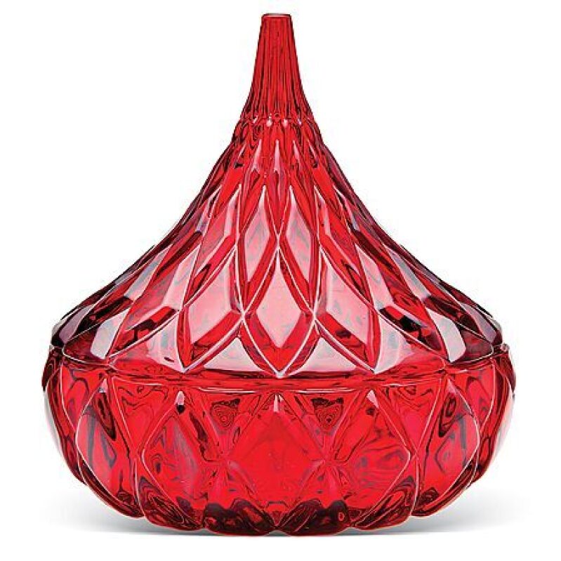 Godinger Hershey’s Kiss Glass Candy Dish – Red, $6 Deal