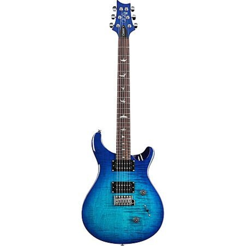 PRS SE Custom 24 Quilt Electric Guitar – Lake Blue/Blue Matteo – $649.95 Deal