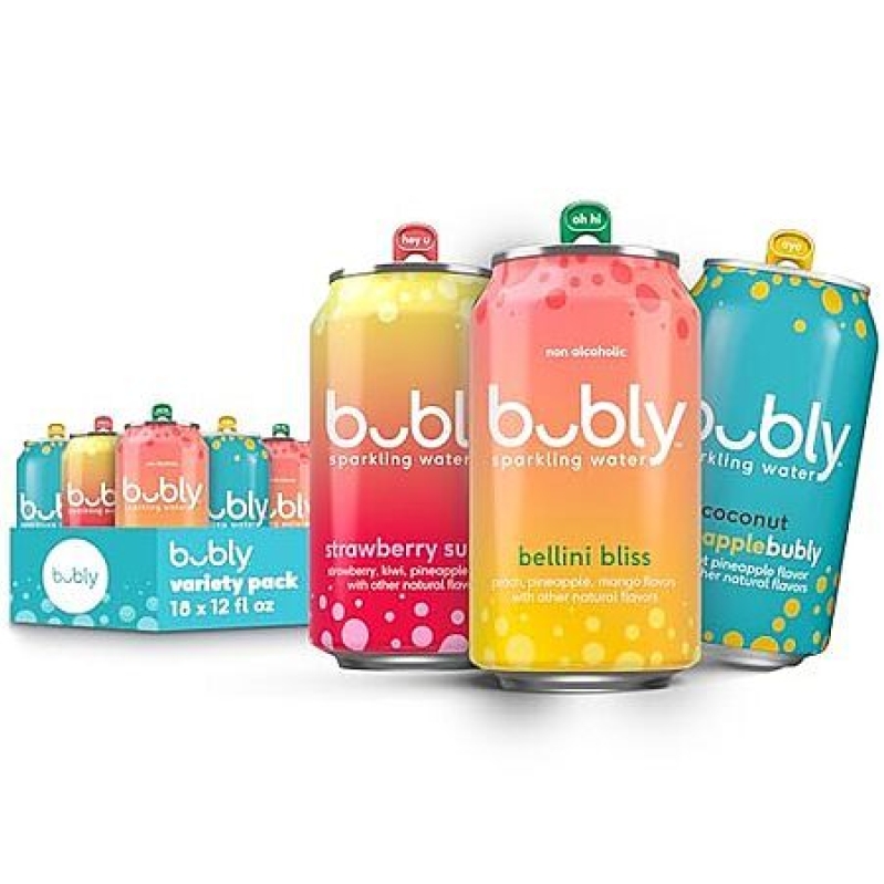 bubly Zero Sugar Sparkling Water 18-Pack – Bellini Bliss Variety, $6.75 with Subscribe & Save