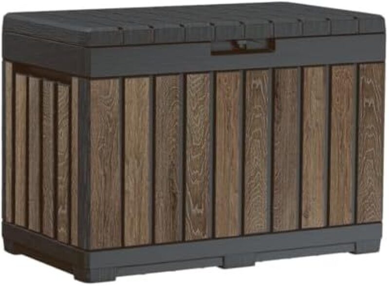 50‑Gal Keter Everwood Resin Deck Box – $64.78 Deal, Free Shipping
