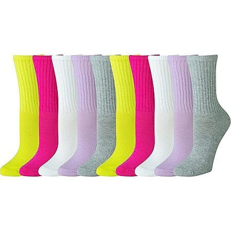 10-Pair Amazon Essentials Women's Cotton Crew Socks – $4.41 Deal