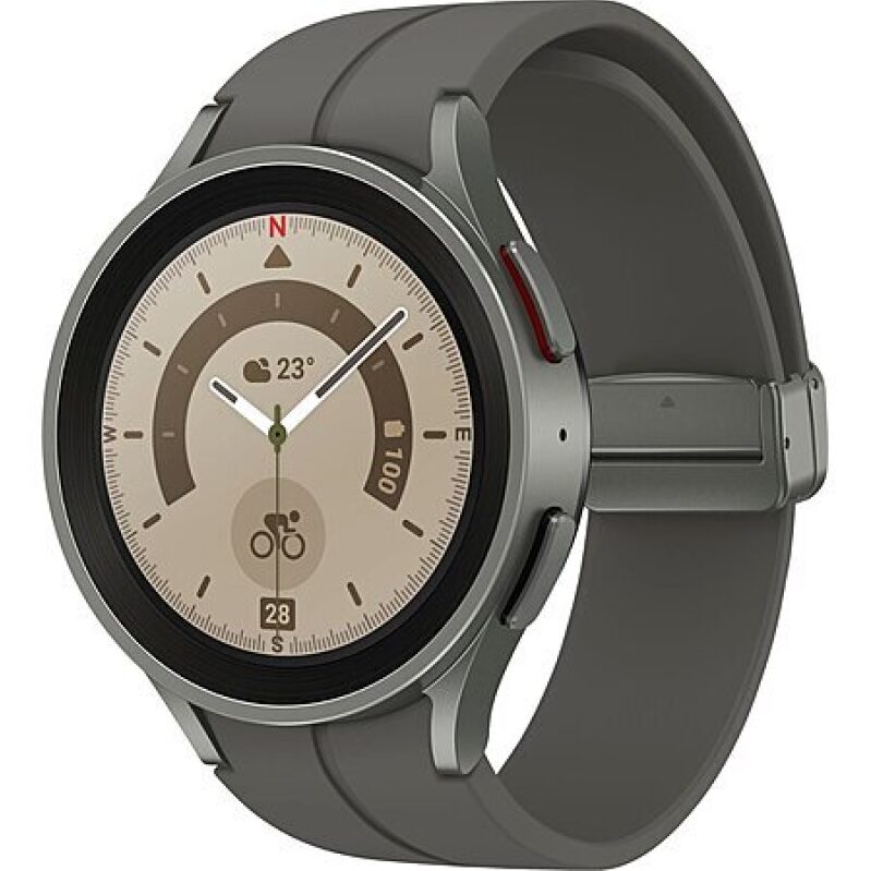 45mm Samsung Galaxy Watch5 Pro (Gray Titanium) – Refurbished for $48.99 – Free Shipping