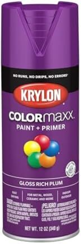 Krylon COLORmaxx Gloss Spray Paint – 12oz, 2‑Color Pack – $3.28 Deal