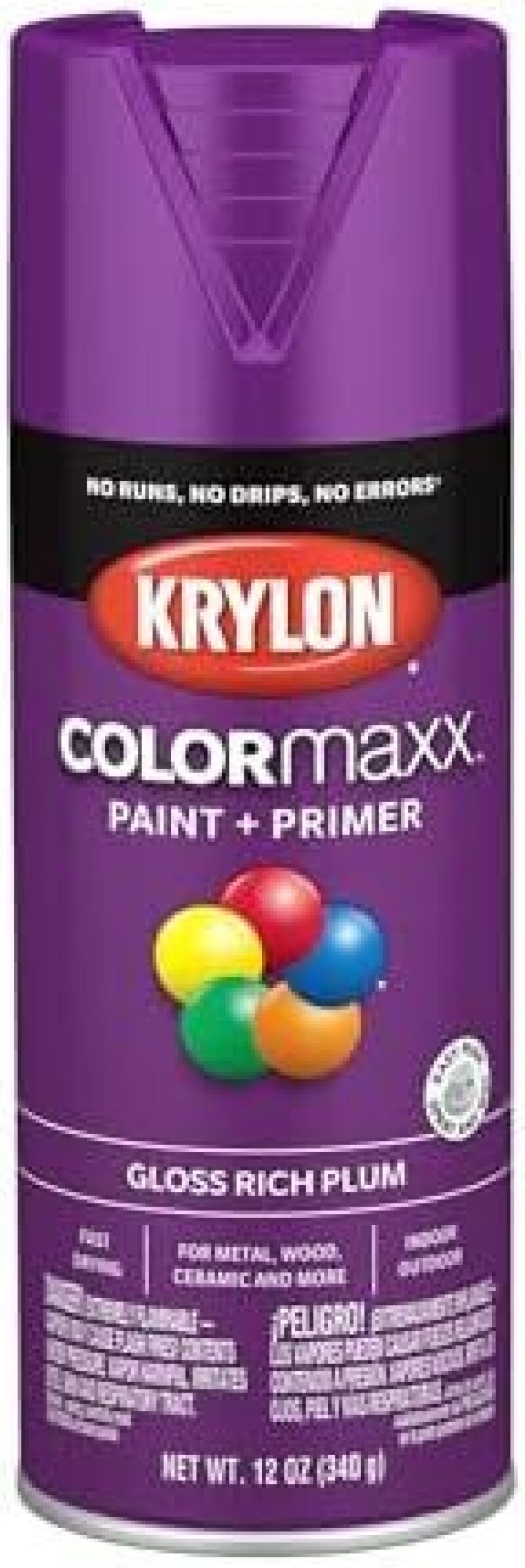 Krylon COLORmaxx Gloss Spray Paint – 12oz, 2‑Color Pack – $3.28 Deal