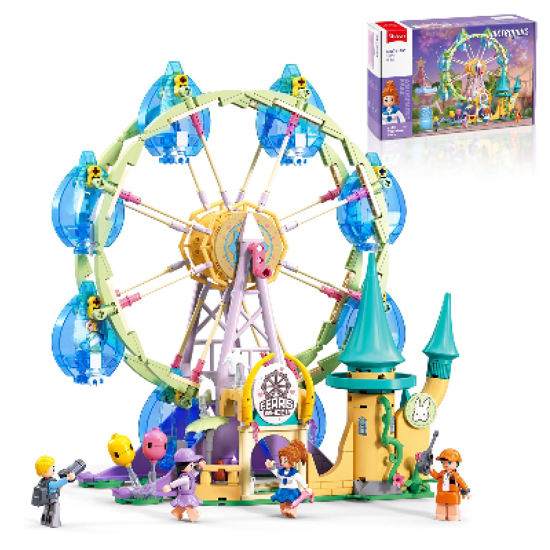 Sluban Amusement Park Ferris Wheel Castle Building Block Set - Creative Play for Kids