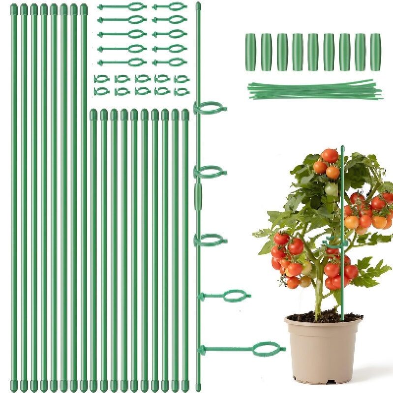 Dntorx Plant Support Kit - 18-Piece Set for Tomatoes & More