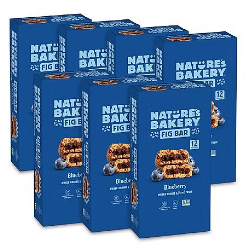 168-Ct 1-Oz Nature’s Bakery Whole Wheat Fig Bars (Blueberry) - Premium Snack Deal