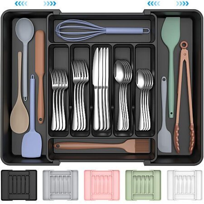 Ukeetap Expandable Silverware Drawer Organizer - Maximize Your Drawer Space
