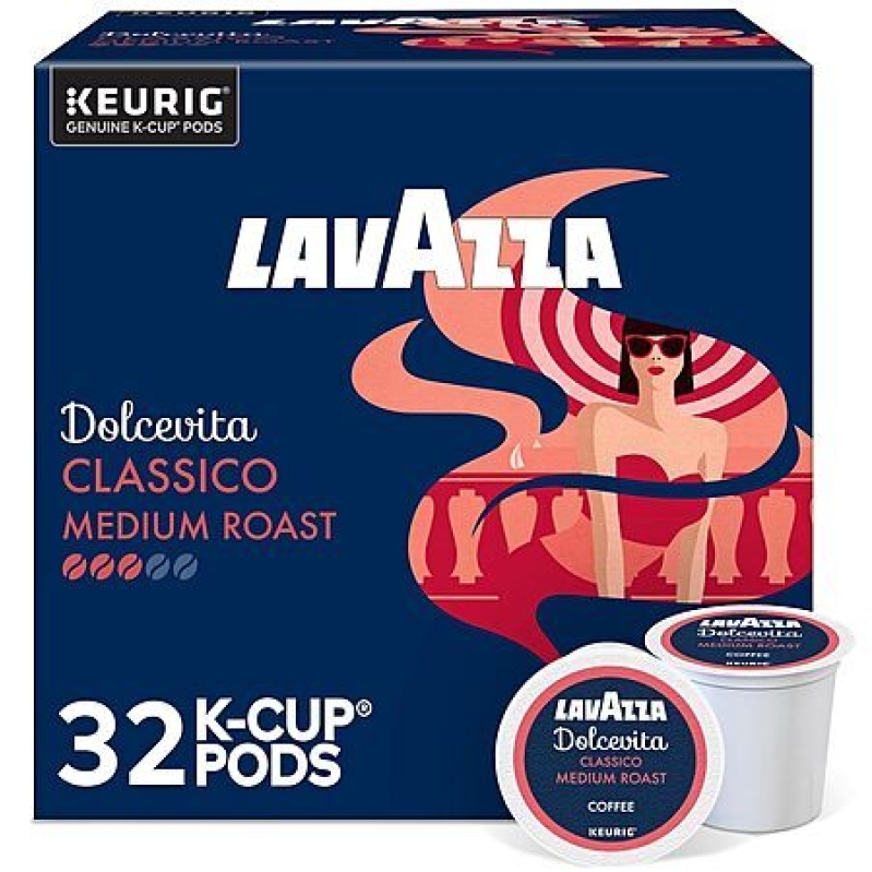 Lavazza Keurig K-Cup Coffee Pods - Dolcevita Classico Medium Roast