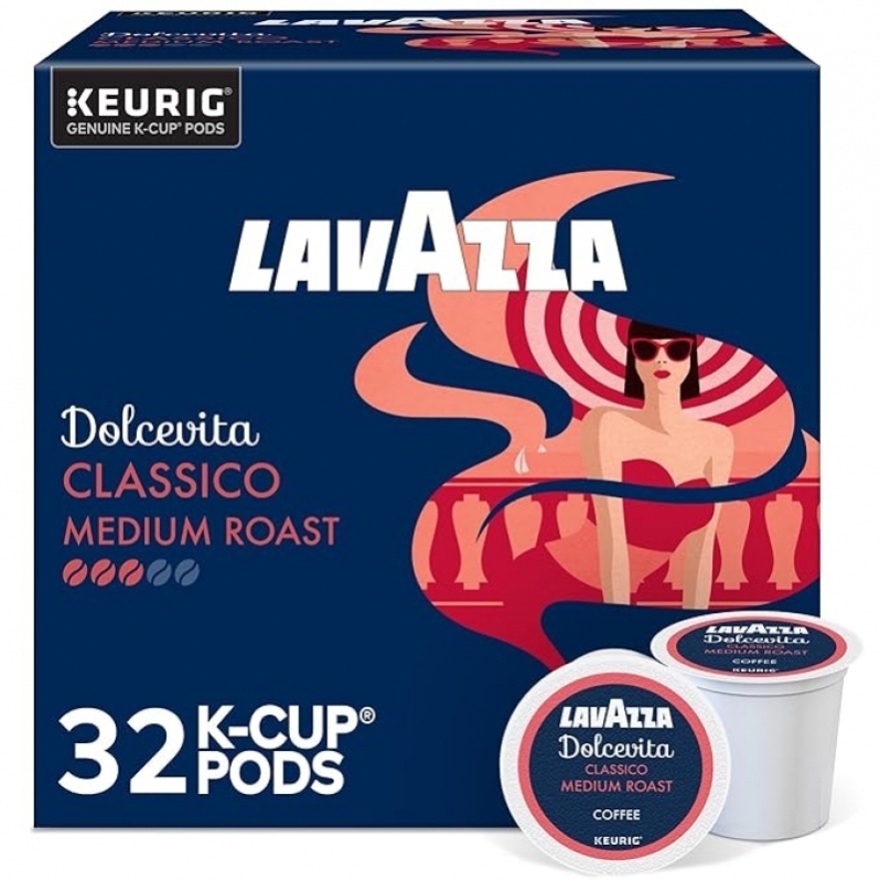 Lavazza Dolcevita Classico Medium Roast K-Cup Pods - 32 Count