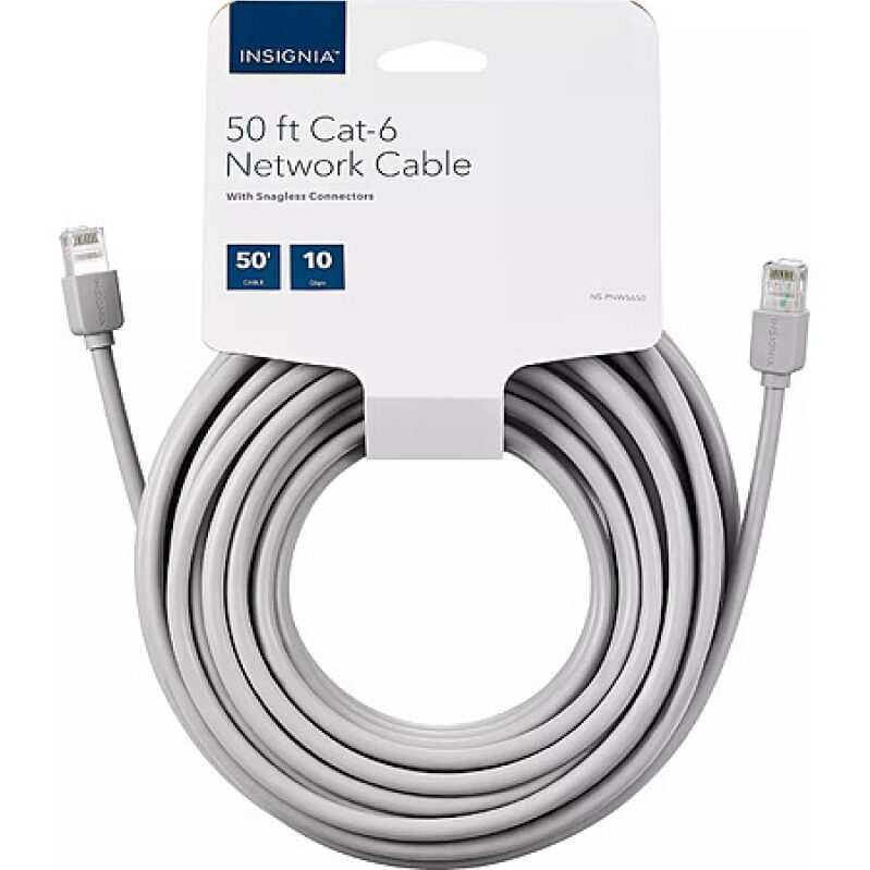 50' Insignia Cat-6 Ethernet Cable at Best Price