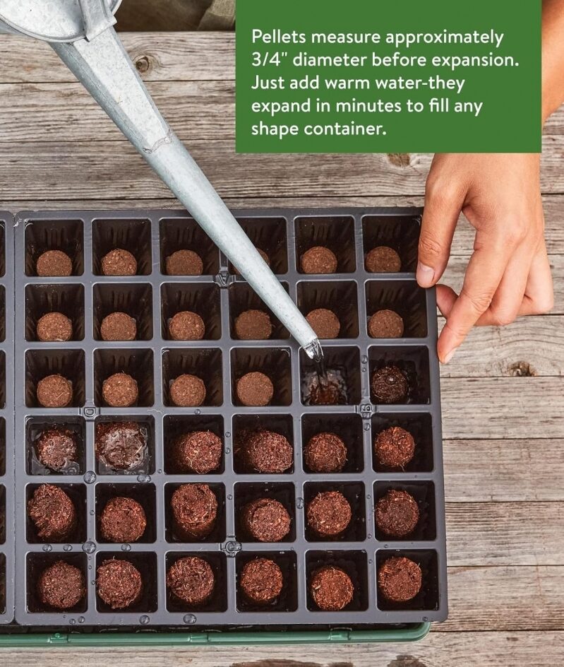 Burpee 72 Count Coir Seed Starting Pellets - Eco-Friendly & Efficient