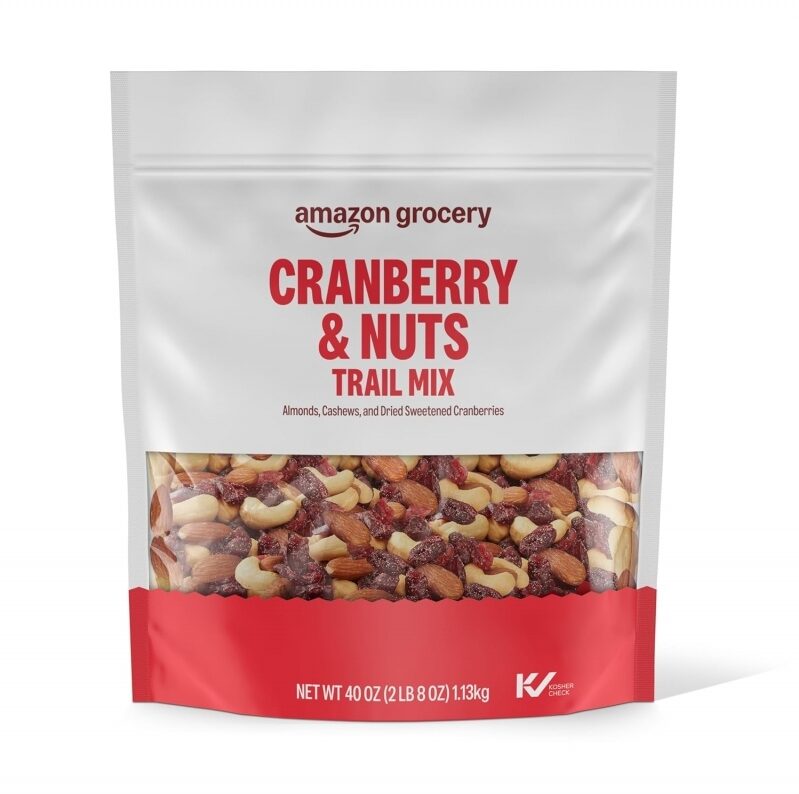 Amazon Grocery Cranberry & Nuts Trail Mix - 40 Oz