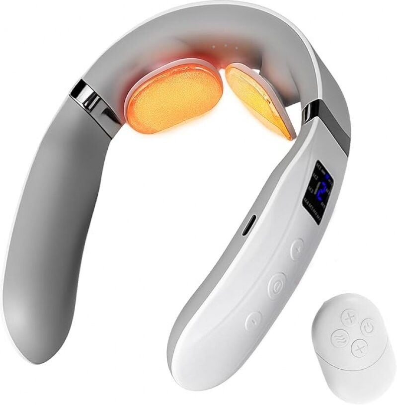 Portable Cordless Electric Neck Massager with Heat - Ultimate Relief