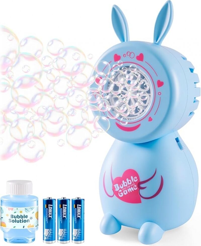 Automatic Bubble Machine for Toddlers: Fun Bunny Blower for Parties and Playtime