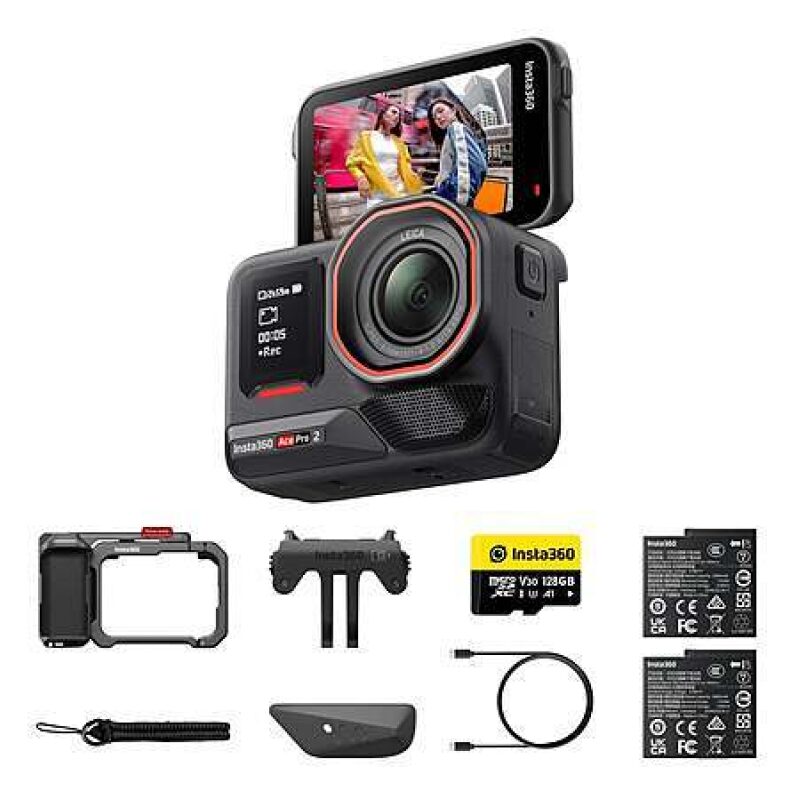 Insta360 Ace Pro 2 Xplorer Action Camera Bundle - Ultimate Vlogging Companion