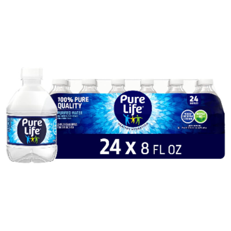 Pure Life 纯净水 8fl.oz 24 Pack - Pure Hydration