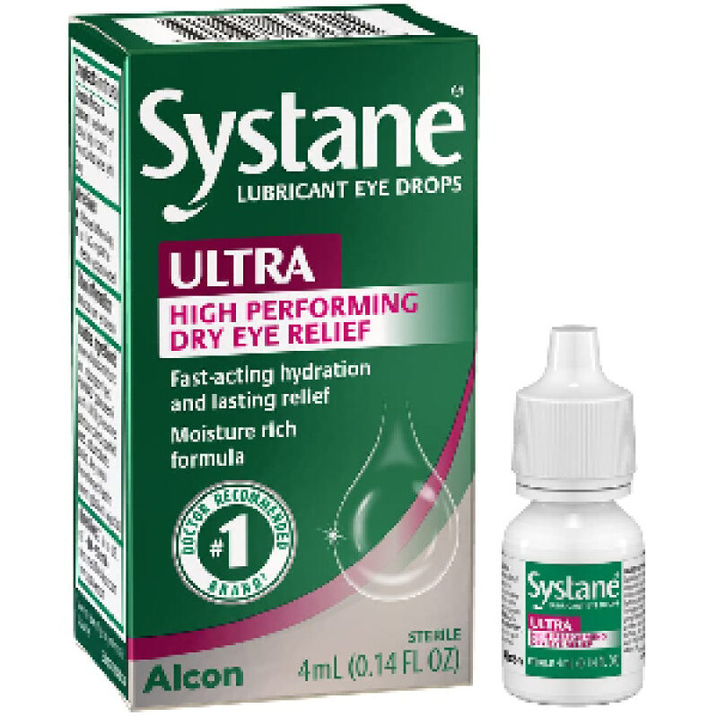 Systane Ultra Lubricant Eye Drops for Dry Eyes - Fast Relief