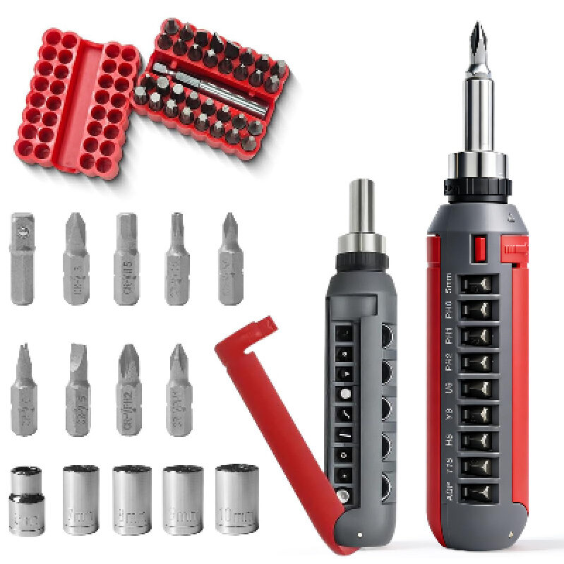 HSXCCL Magnetic Ratchet Screwdriver Set - Multi-Purpose Toolkit