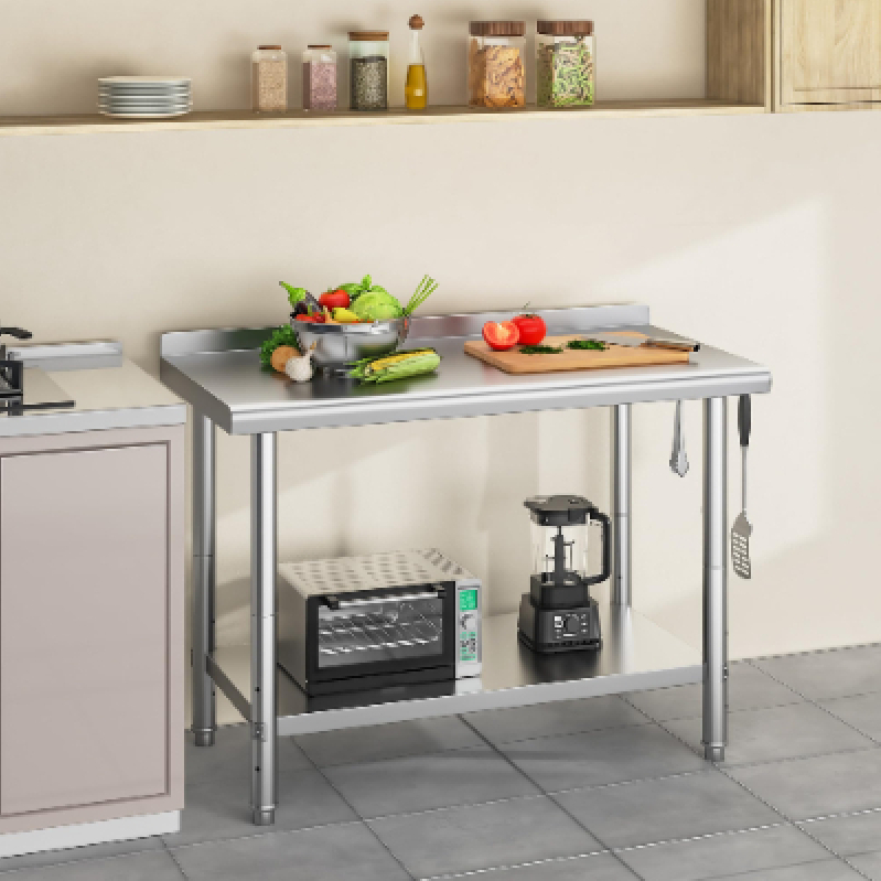 Sleek YITAHOME Stainless Steel Prep Station - 48