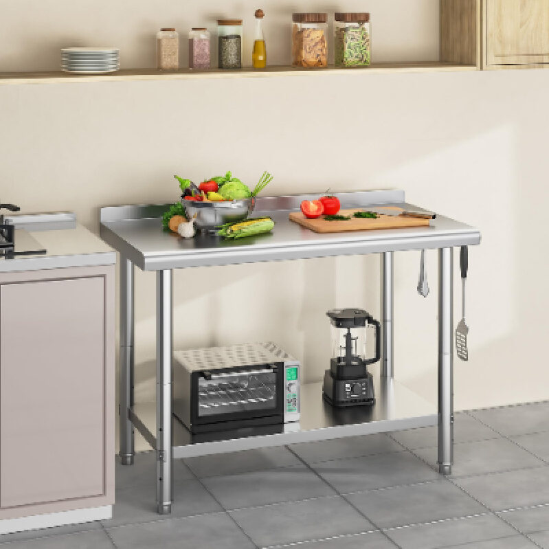 Sleek YITAHOME Stainless Steel Prep Station - 48