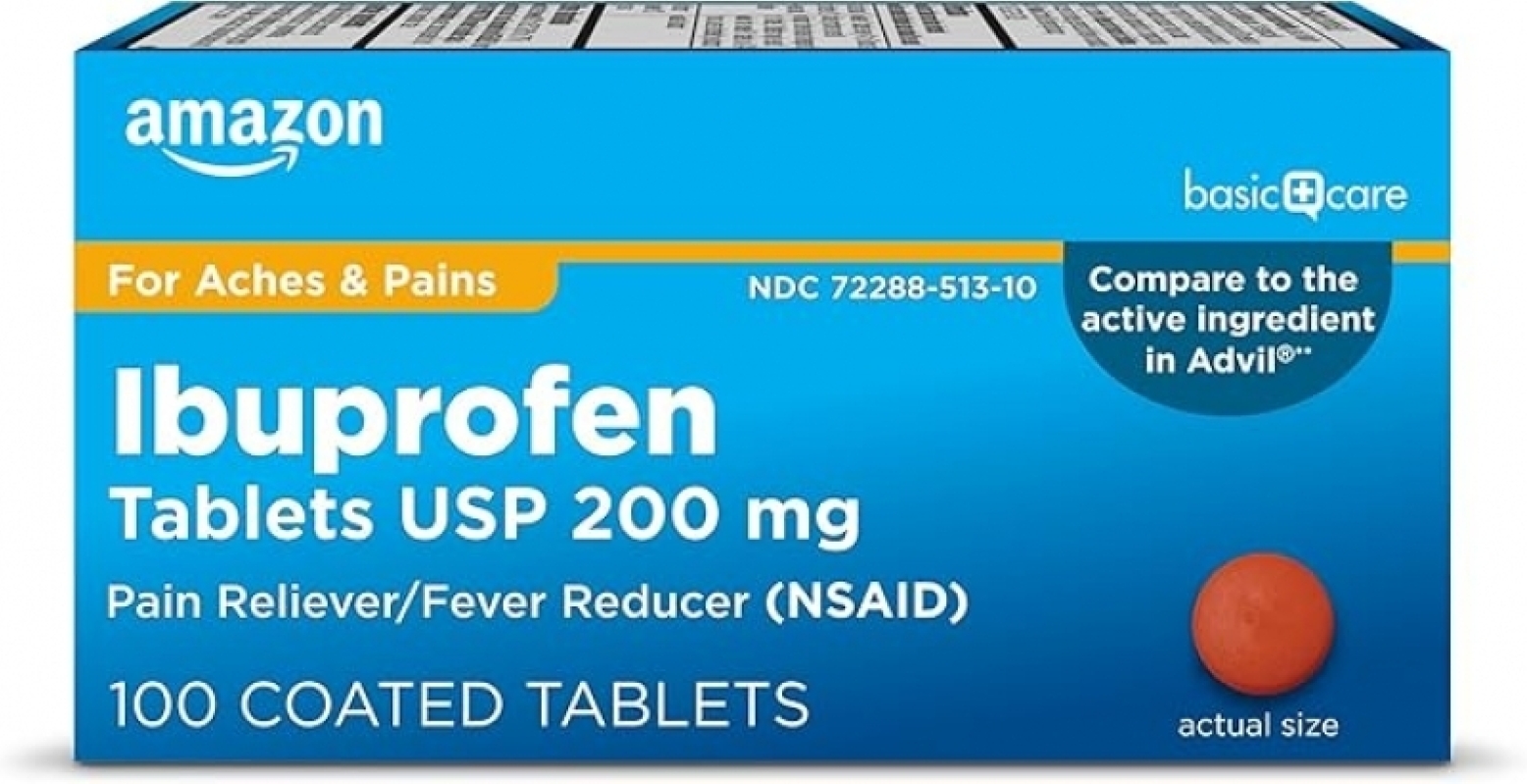 Amazon Basic Care Ibuprofen Tablets 200 mg - Affordable Pain Relief