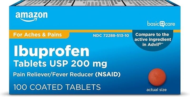 Amazon Basic Care Ibuprofen Tablets 200 mg - Affordable Pain Relief