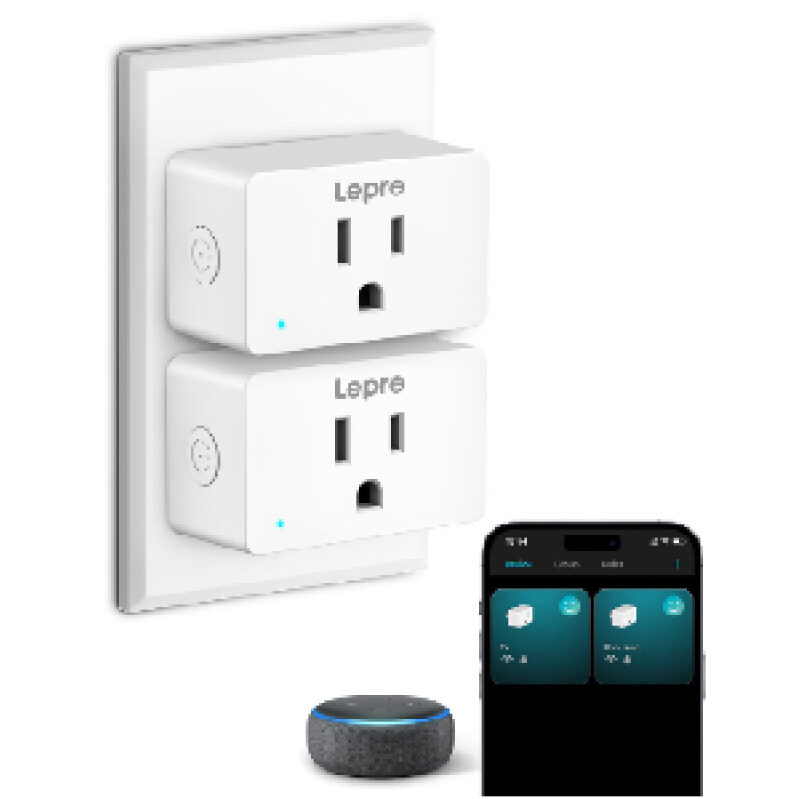 Lepre Smart Plugs - Dual Outlet with Mobile Control