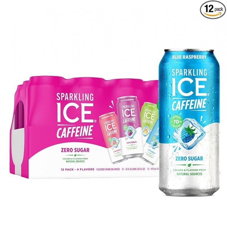 Sparkling Ice Caffeine Variety Pack - Flavored Sparkling Water