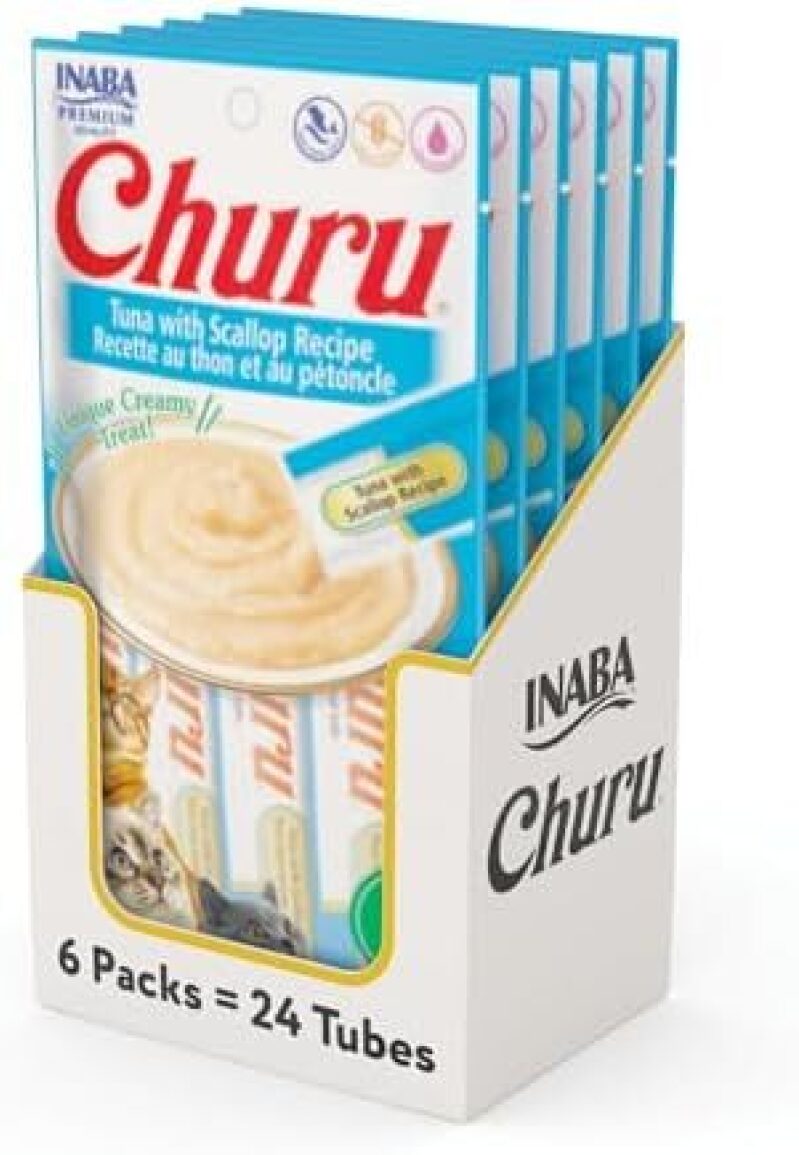 Affordable and Nutritious INABA Churu Cat Treats (Tuna with Scallop Recipe)