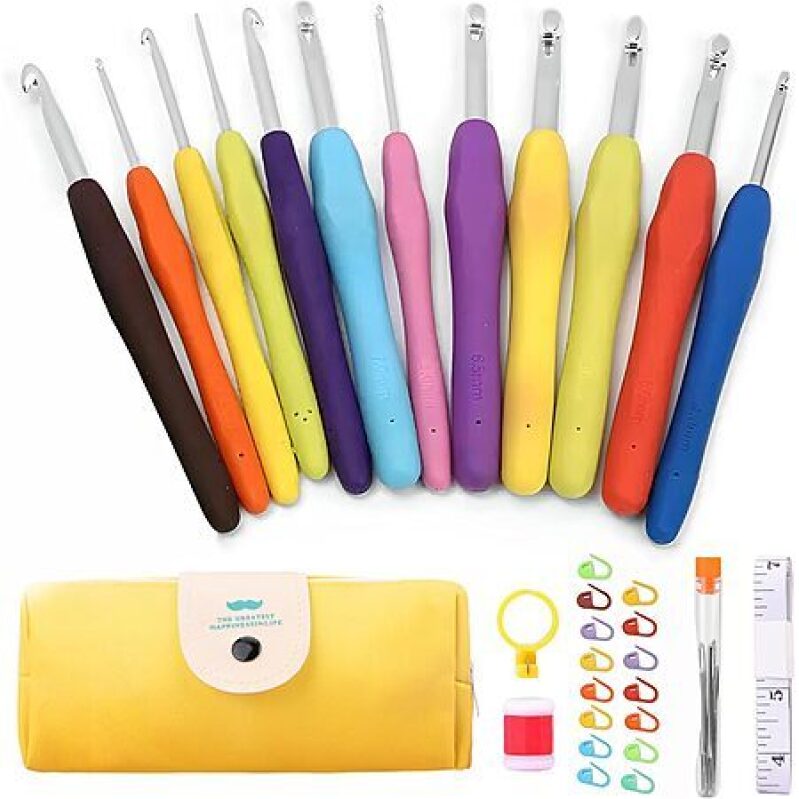 Affordable 41-pc iKumar Crochet Hooks Set with Storage Case