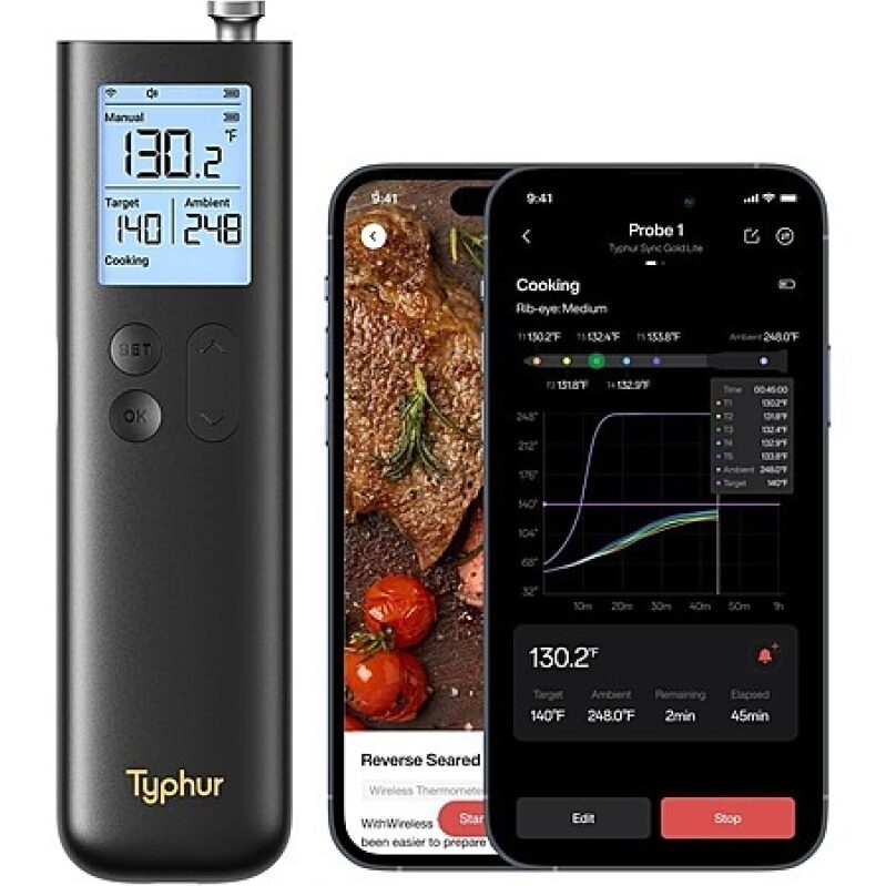 Typhur SYNC Gold Lite Wireless Meat Thermometer - Smart Cooking Made Simple