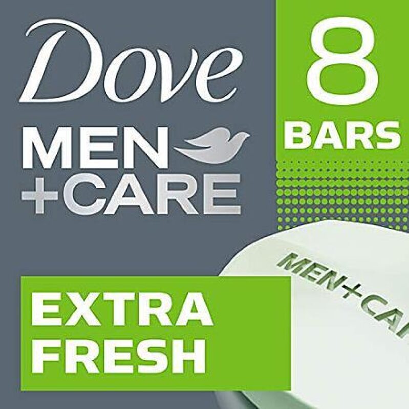 DOVE MEN + CARE 3 in 1 Bar Cleanser (Extra Fresh) - 8-Pack