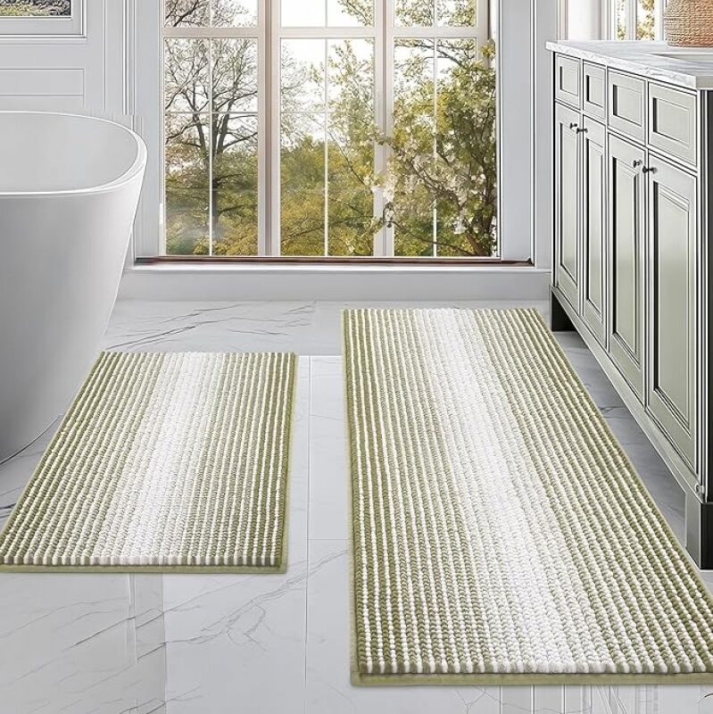 BSICPRO Bathroom Rugs and Mats Sets: Durable, Absorbent, and Machine Washable