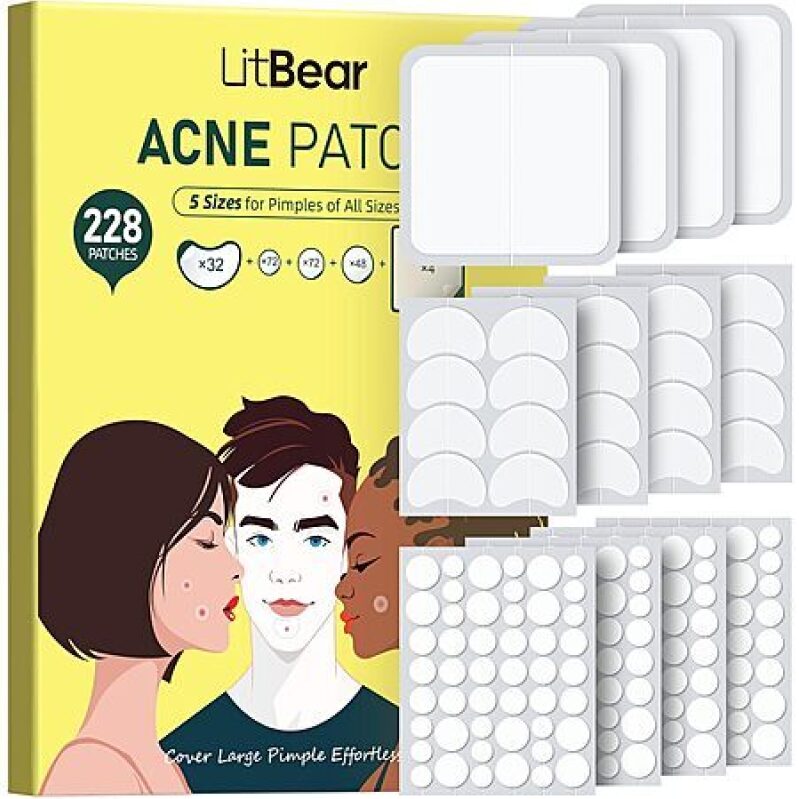 LitBear Acne Patches - Effective Acne Treatment for All Skin Types