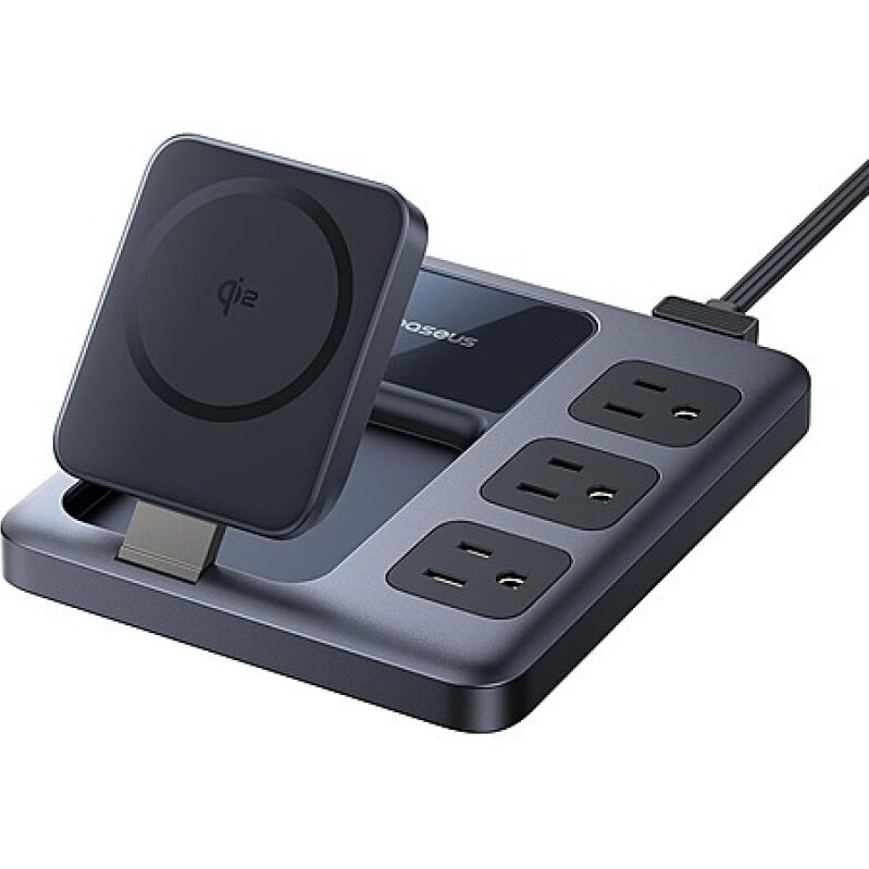 Baseus Nomos Qi2 15W 8-in-1 Magnetic Charging Station w/ 3x AC & 4x USB Ports