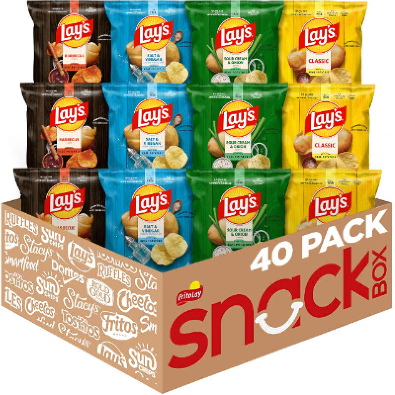 Lay's 4 Flavors Mixed Pack - 40 Bags, Special Deal at $14.89