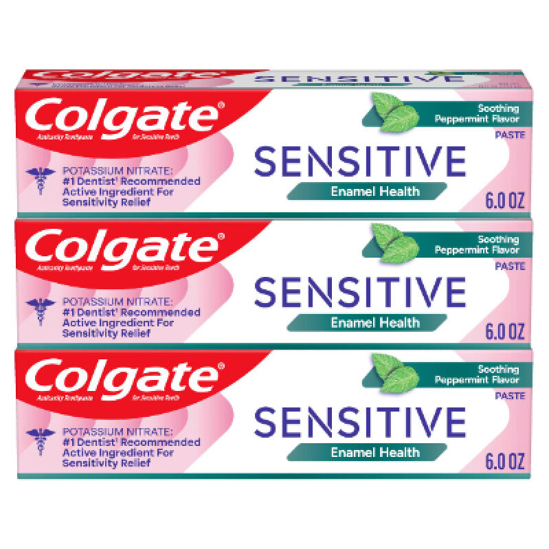 Colgate Sensitive Enamel Health Toothpaste - 3 Pack Deal