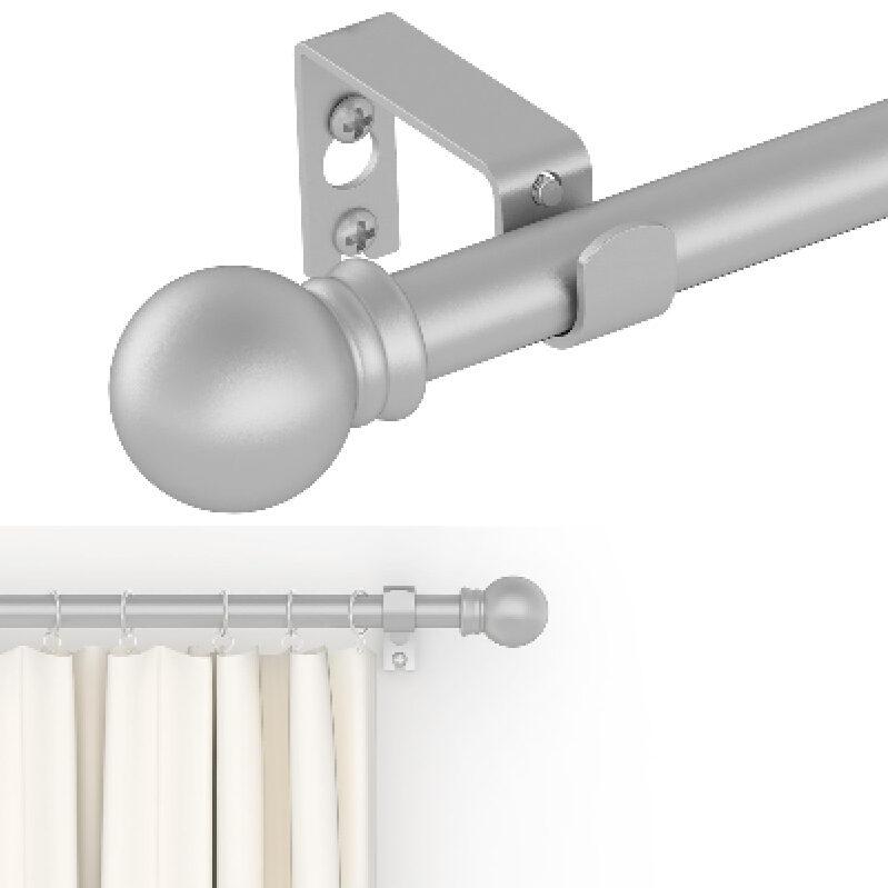 Premium Metal Curtain Rod - 32-46