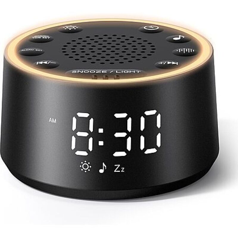 Dreamegg D1 Nova Sound Machine for Sleep with Alarm Clock (Black) - Prime Members Exclusive Deal