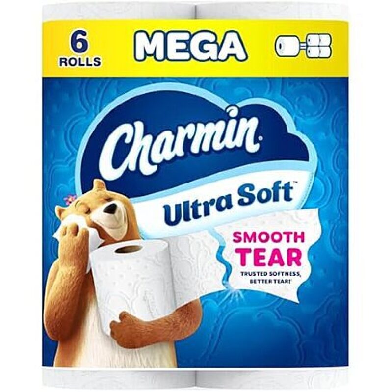 Charmin Ultra Soft Toilet Paper - 6 Mega Rolls