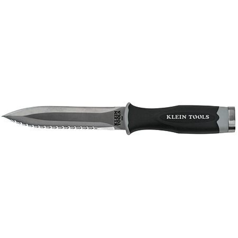 Klein Tools Serrated Stainless Steel Duct Knife w/ 5.5'' Blade - Precision Cutting Made Easy