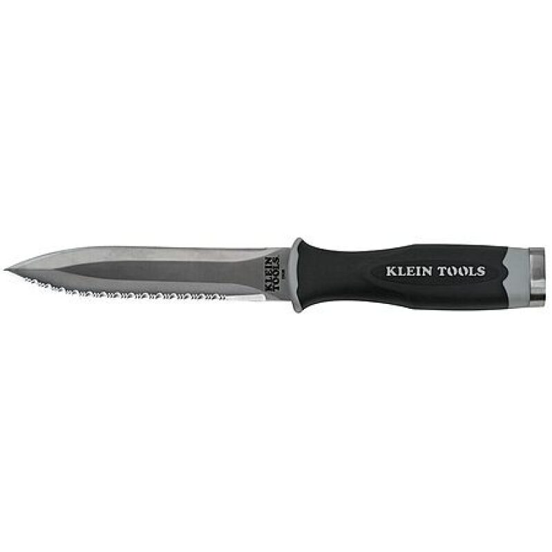 Klein Tools Serrated Stainless Steel Duct Knife w/ 5.5'' Blade - Precision Cutting Made Easy