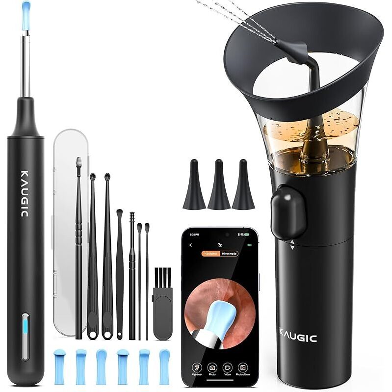 Kaugic Ear Cleaner with Camera - Complete Ear Cleaning Kit for Home Use