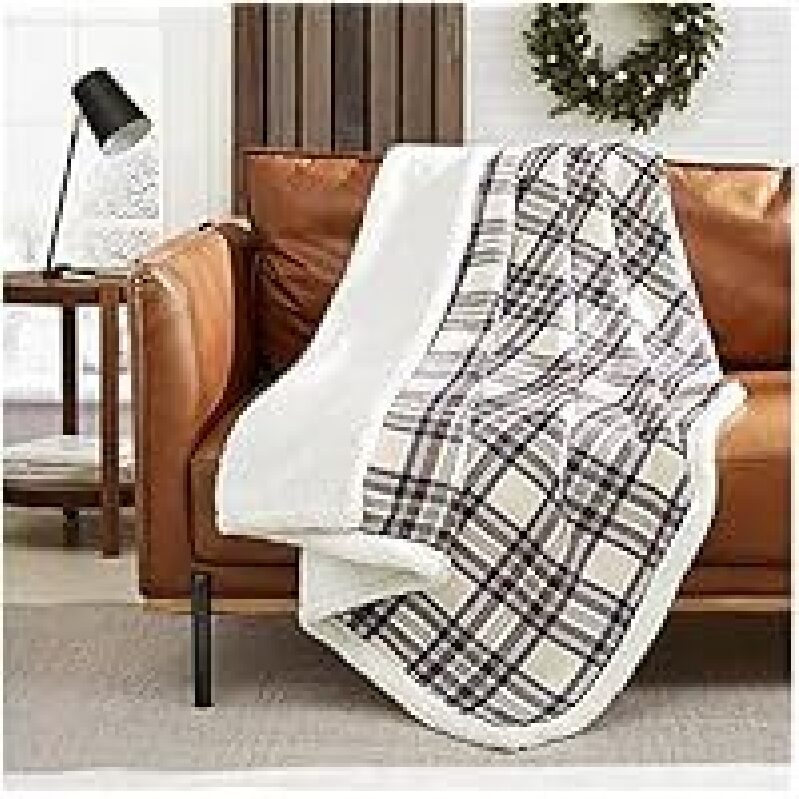 Eddie Bauer Edgewood Flannel Sherpa Throw Blanket: Ultimate Comfort