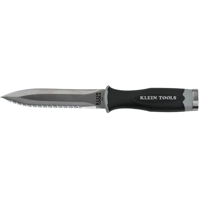 Klein Tools DK06 Serrated Stainless Steel Duct Knife for Duct Board and Flexible Duct