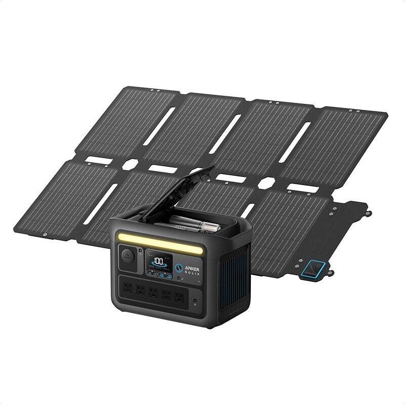 Anker SOLIX C800X: Ultimate Portable Solar Power Station with 100W Solar Panel